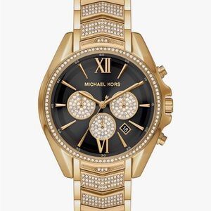 Michael Kors Whitney Stainless Steel Watch With Glitz Accents